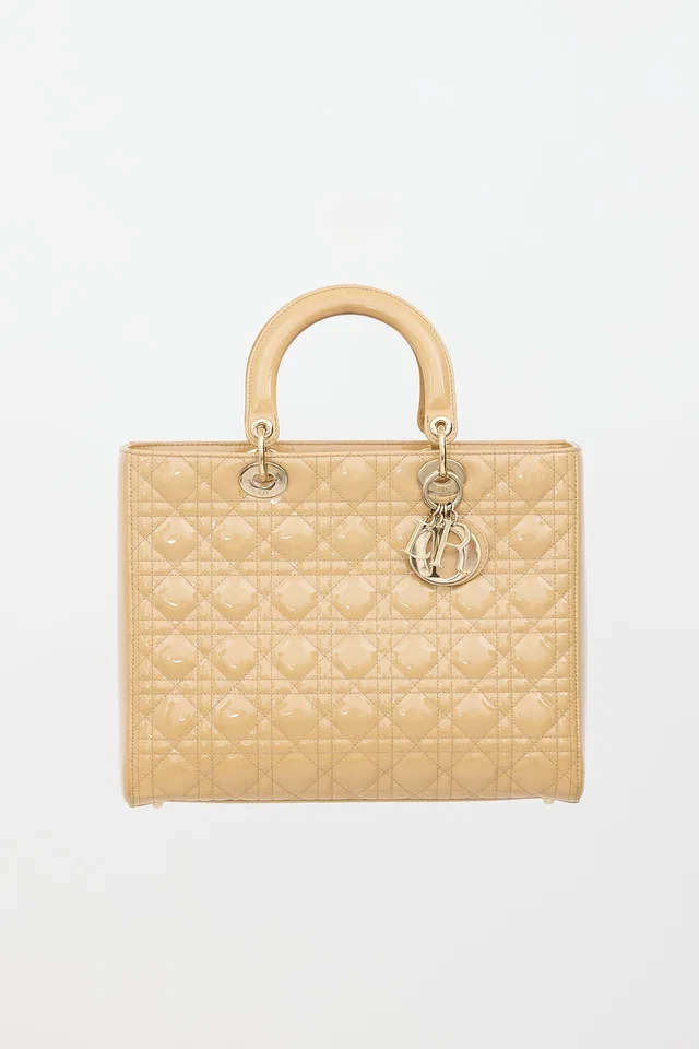 2011 Patent Large Lady Dior Bag in Patent leather from VSP Consignment