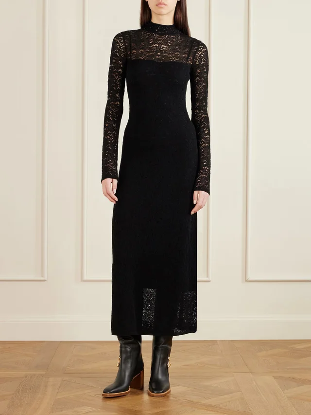 GABRIELA HEARST Anya wool and cashmere-blend maxi dress in Black, photo 2 of 2 from NET-A-PORTER (Canada)