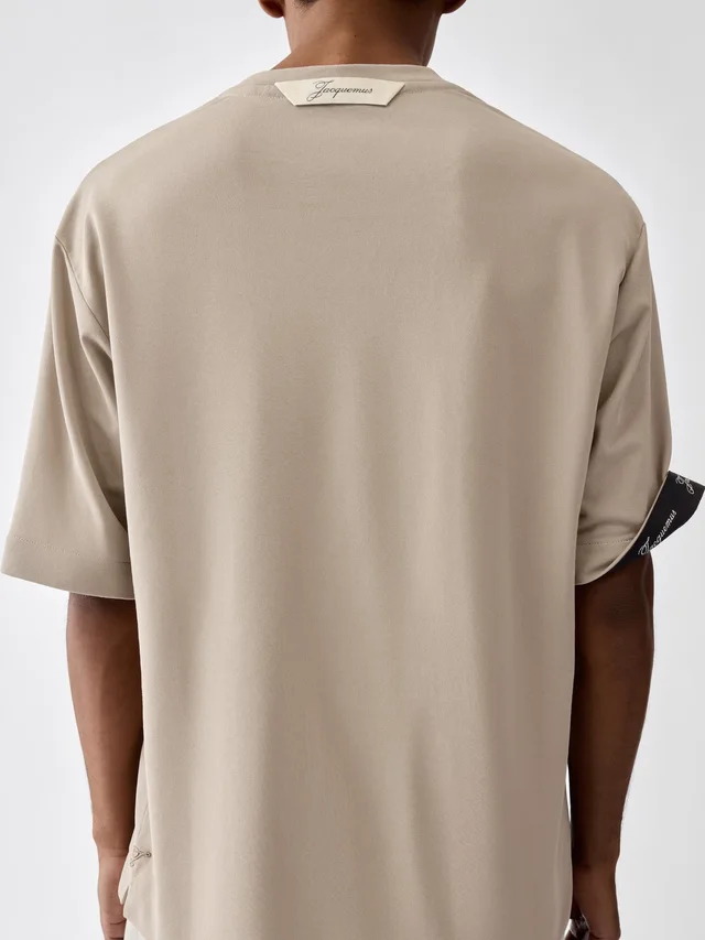 Jacquemus Boxy Paper-Jersey T-Shirt, photo 4 of 5 from SENSER