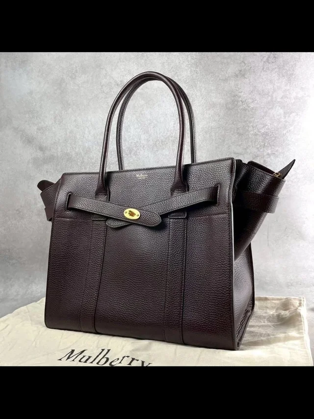 Mulberry Dark Chocolate Brown Leather Tote in brown|red Leather from Poshmark, photo 1 of 1