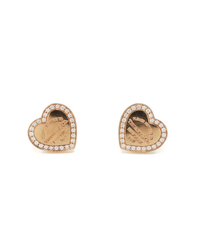Tiffany & Co. Return To Heart 18kt and Diamond Earrings from A Retro Tale
