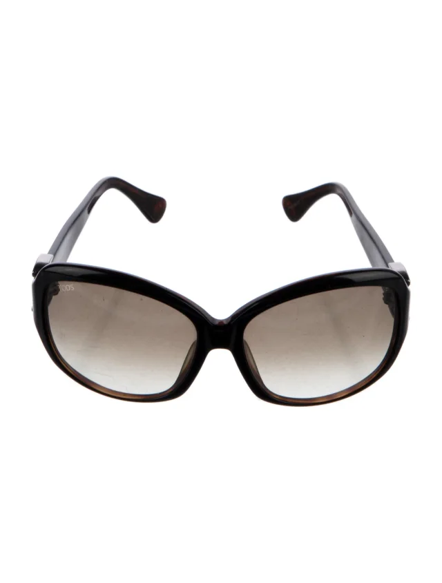 Tod's Oversize Gradient Sunglasses in black from The RealReal