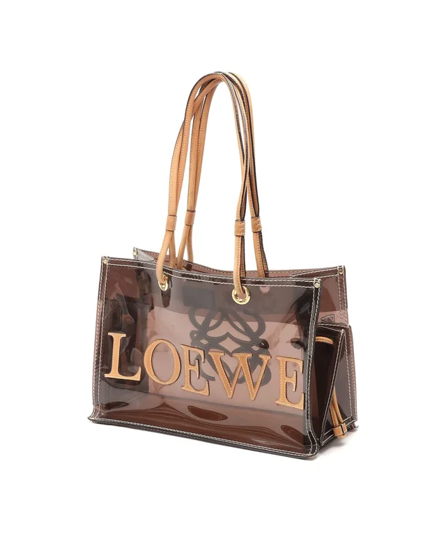 Loewe Transparent Amazona Tote Bag in Leather from A Retro Tale, photo 2 of 8