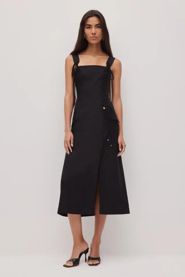 AJE Solene Midi Dress in Black from Aje, photo 1 of 1