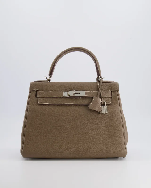 Hermès Kelly 28 Retourne Bag in Taupe Togo leather from Sellier, photo 23 of 23