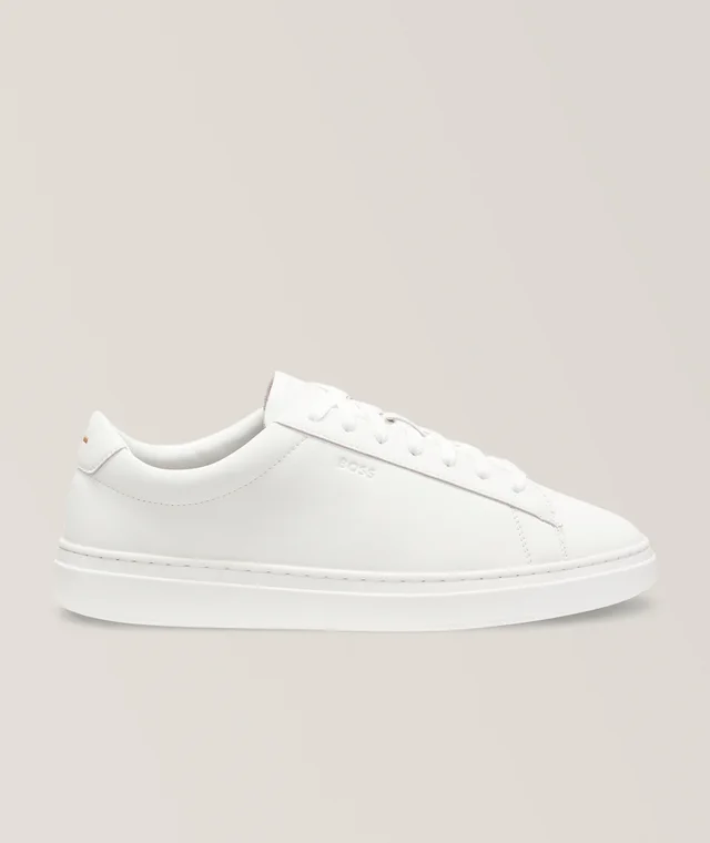BOSS Kieran Leather Tennis Sneakers in White from Harry Rosen, photo 1 of 1