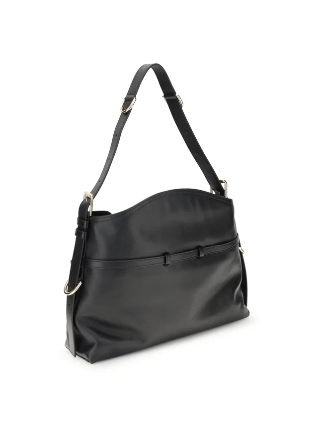 Givenchy Voyou Shoulder Bag — Black Calf Leather in Black Calfskin from HEWI