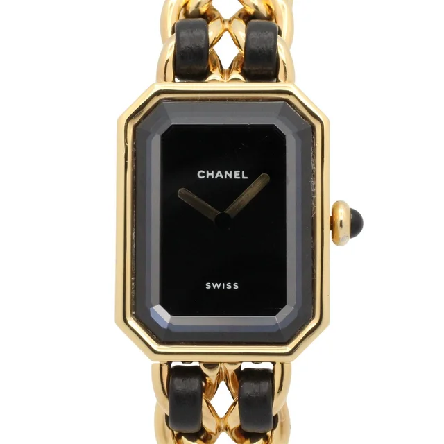 Chanel Watch Premiere M Black Leather in Black Leather from The Reluxe