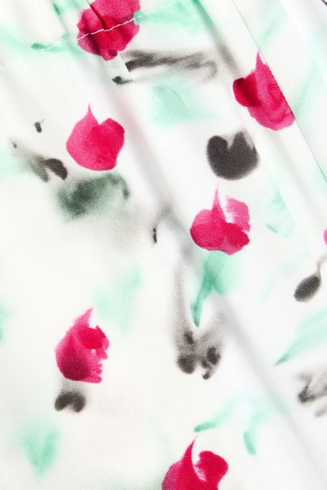 Marni Floral-Print Crepe Straight-Leg Pants in White, photo 4 of 4 from THE OUTNET