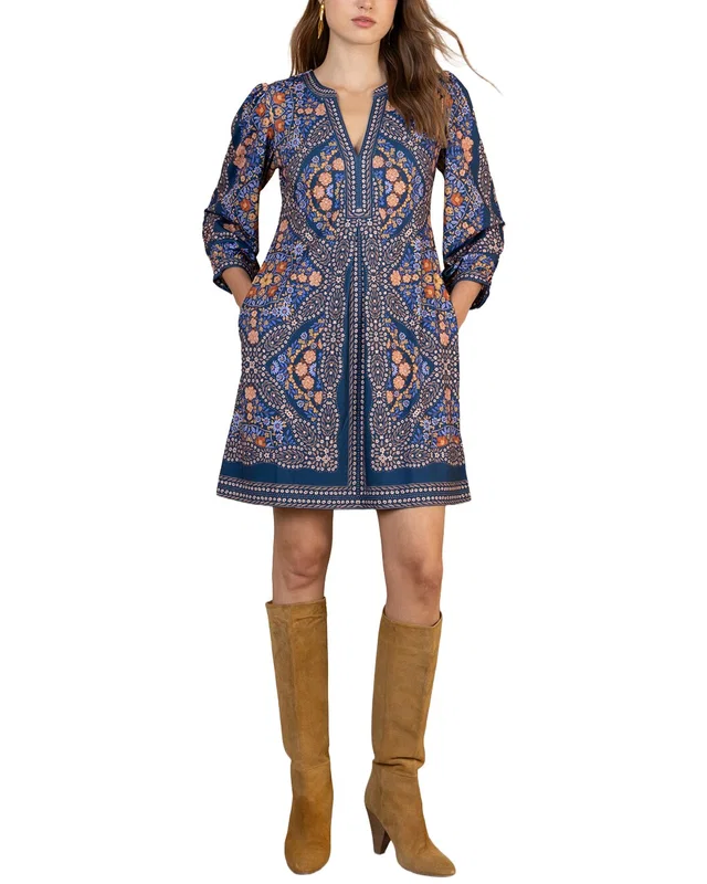 Hale Bob Malayah Long Sleeve Mini Dress, image 1 of 1 from Rue La La