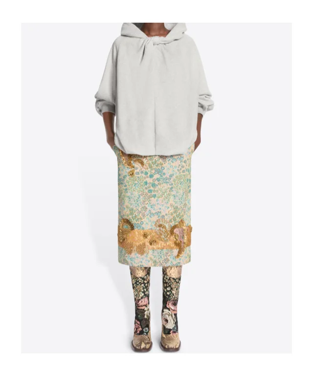 Dries Van Noten draped cotton hoodie, photo 2 of 4 from SENSER