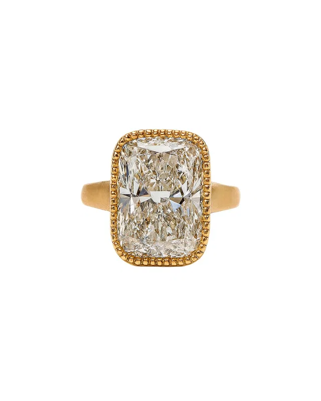 Prince Diamond & Jewelry 18K 7.00 ct. tw. Lab-Grown Diamond Lab-Grown Cushion Ring, image 1 of 1 from Rue La La