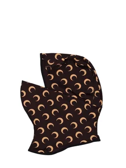 Marine Serre Beanie with graphic print in 88% Recycled Polyamide, 12% Elastane, photo 4 of 4 from LUISAVIAROMA