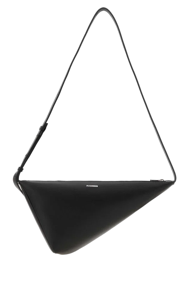 Jil Sander Crossbody Bag — Black in Black Calfskin from HEWI