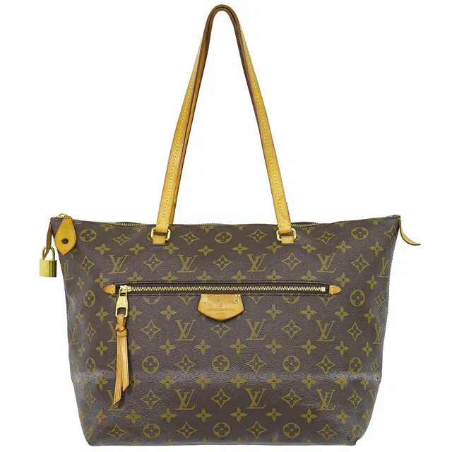 Louis Vuitton Jena MM Monogram Tote Shoulder Bag Brown Iena in Brown Coated canvas from The Reluxe
