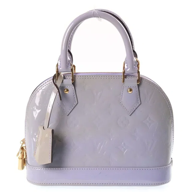 Louis Vuitton Alma BB Monogram Vernis Shoulder Bag Purple in Purple from The Reluxe
