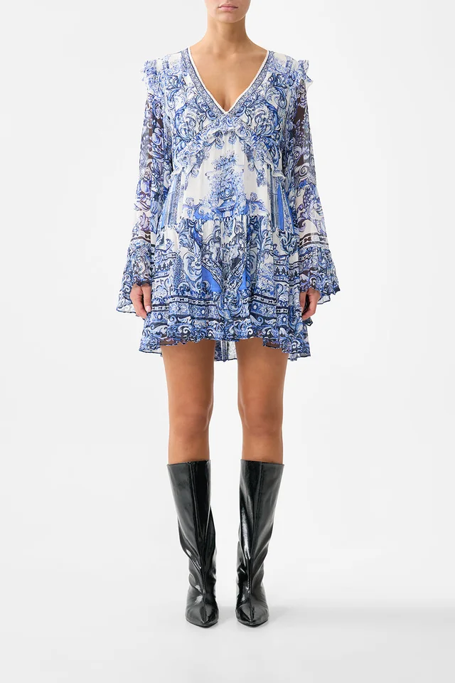 Camilla eBoutique TIERED SWING MINI DRESS A TILED WONDERLAND from CAMILLA, photo 1 of 1