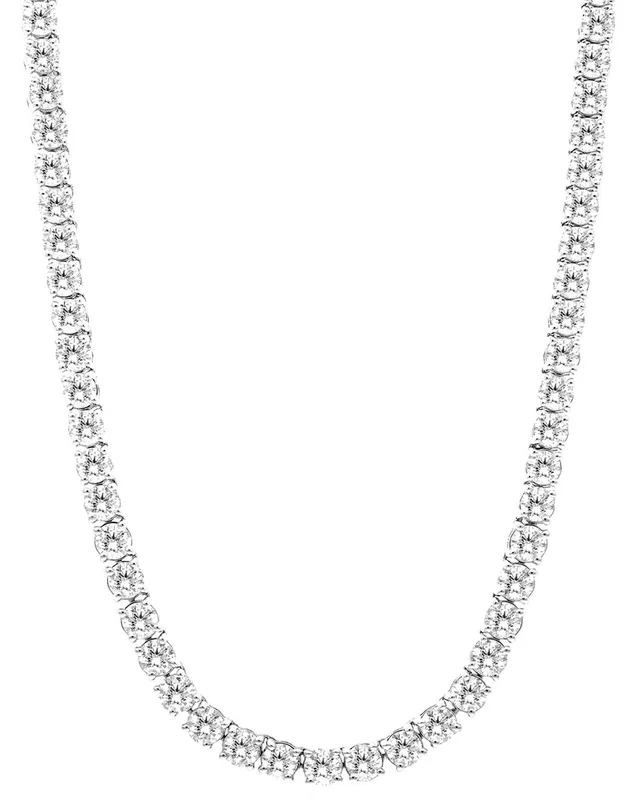 Diana M Lab Grown Diamonds Diana M. Fine Jewelry 14K 22.00 ct. tw. Lab Grown Diamond Tennis Necklace, image 1 of 1 from Rue La La