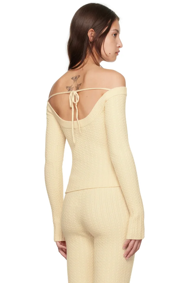 GUIZIO Off-White Mia Top, photo 3 of 4 from SSENSE
