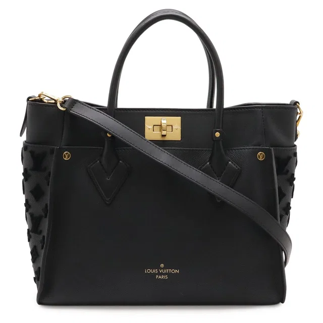 Louis Vuitton Monogram Tufting on My Side MM 2-Way Shoulder Bag Leather Noir in Black Leather from The Reluxe