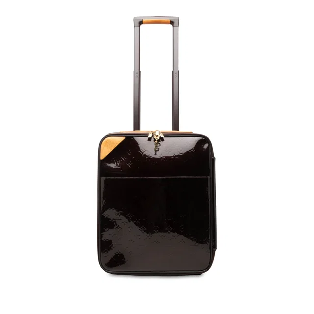 Purple Louis Vuitton Monogram Vernis Pegase 45 Travel Bag in Purple Leather from Designer Revival