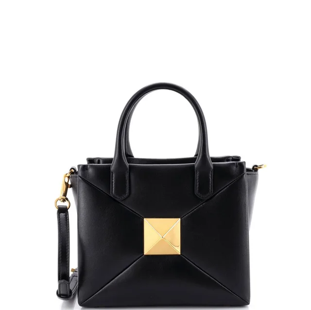 Valentino Garavani Small One Stud Top Handle Bag Leather in black Leather from Poshmark