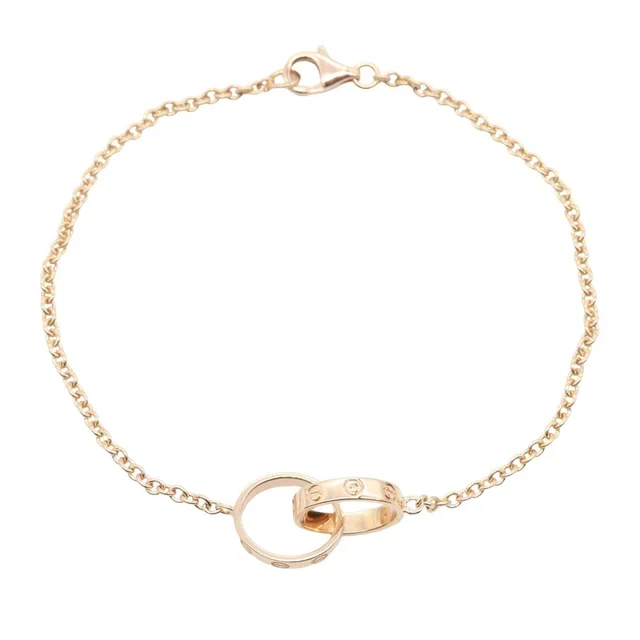 Cartier Baby Love Au750 Pink Gold Bracelet Size 17 in Pink from LuxUness