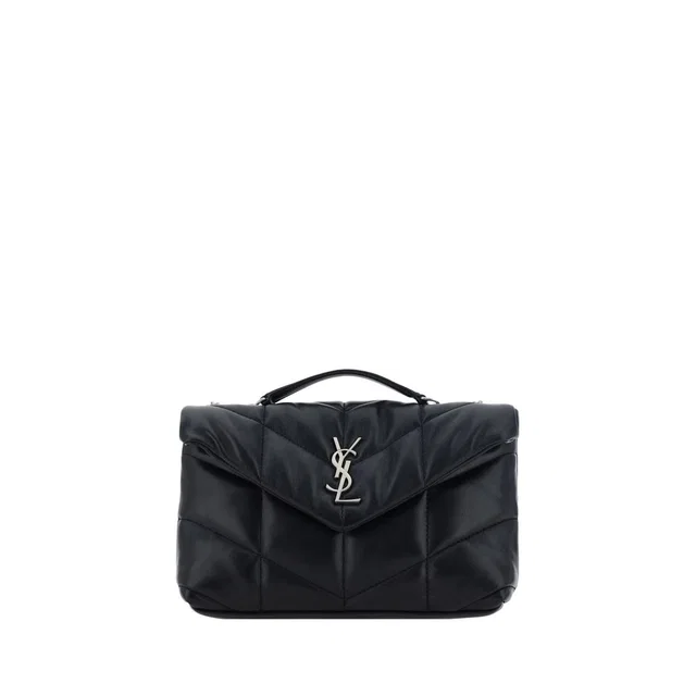 Saint Laurent Black Lamb Ovis Aries Shoulder Bag in Black Lambskin from HEWI
