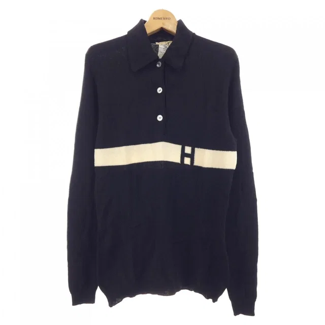Hermès Vintage Polo Black in Black Wool from The Reluxe