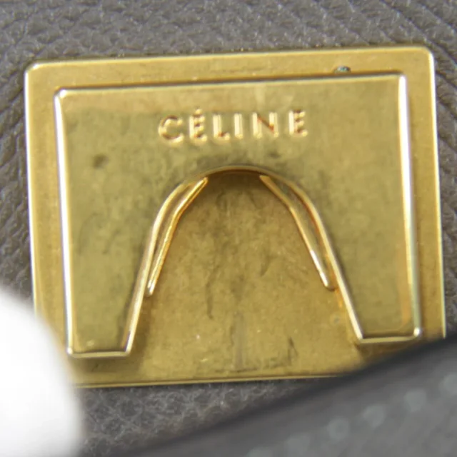 Celine Belt Bag Leather Shoulder Bag in Gray Calfskin from LuxUness, photo 8 of 9