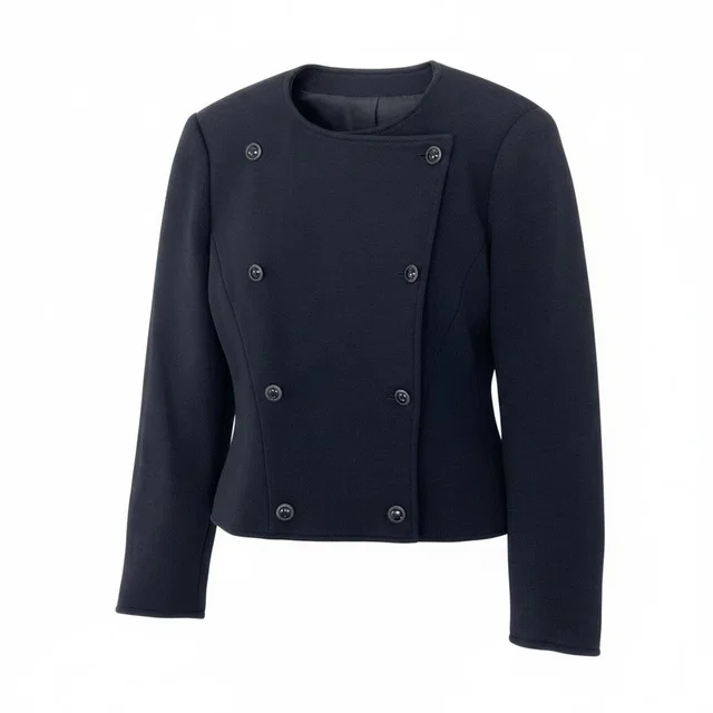 Gucci Vintage color Jacket Double Breasted Black in Black Wool from The Reluxe