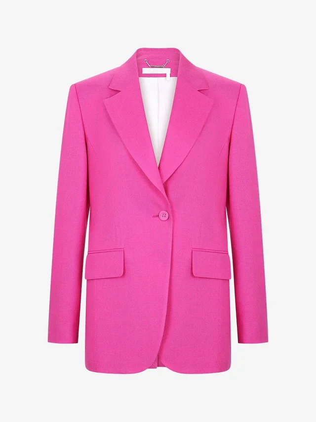 Chloé Single-Button Blazer In Raspberry Rose, Eu 38 in pink from Poshmark