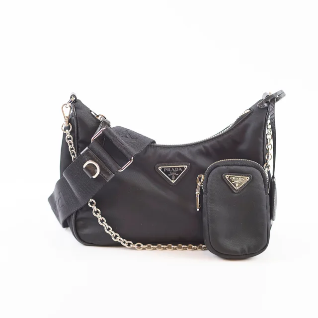 Prada Re-Edition 2005 Nylon Bag Black in Black Nylon from The Purse Affair