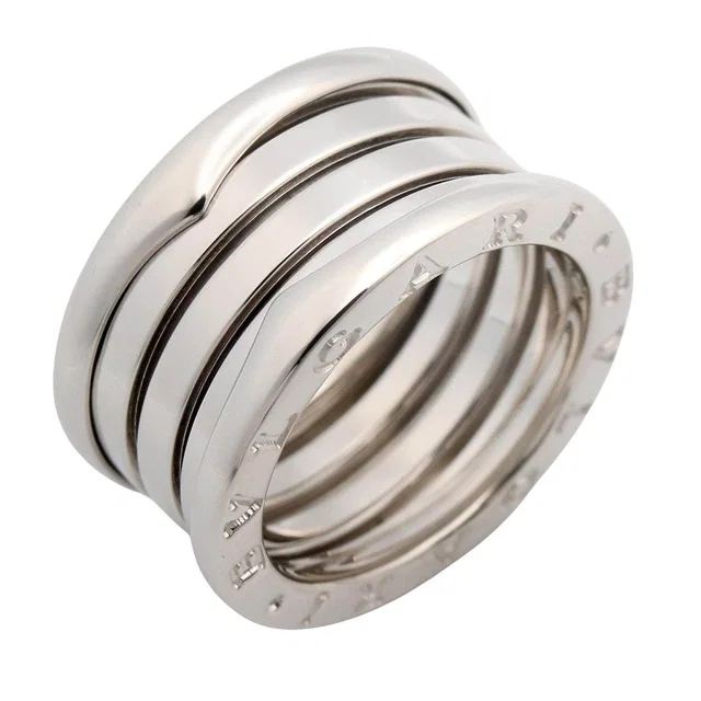 Bvlgari B-zero1 Au750 White Gold Ring Size 10.5 in White from LuxUness