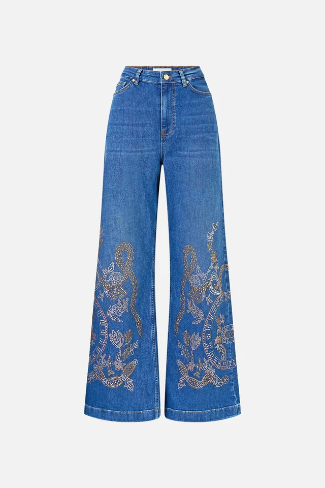 Camilla eBoutique JENNA ACE OF LACE HIGH WAISTED FLARE DENIM from CAMILLA, photo 1 of 1