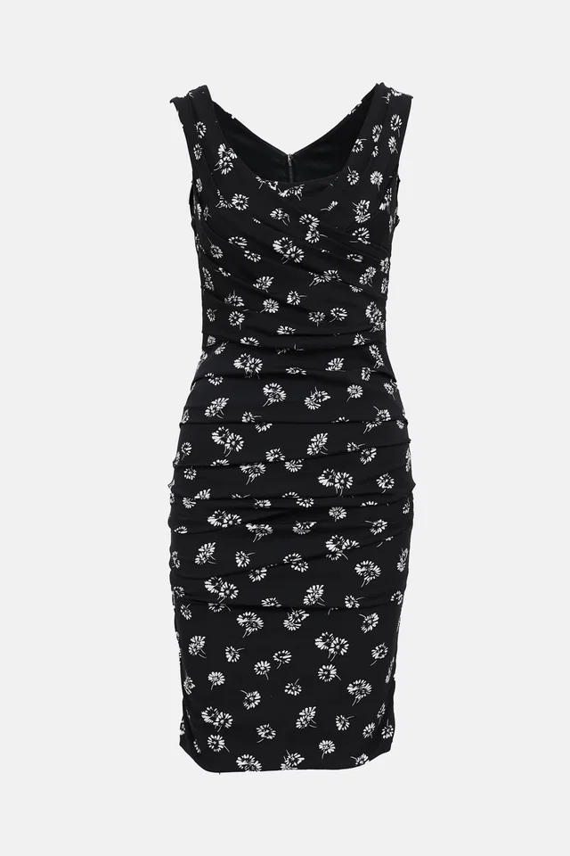 Dolce & Gabbana Floral Midi Dress in Silk from VSP Consignment