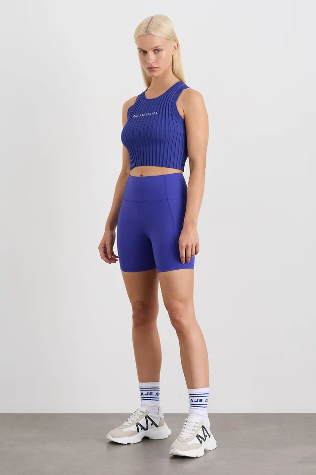 Athletica Bike Shorts 626 in Blue from Aje, photo 1 of 1
