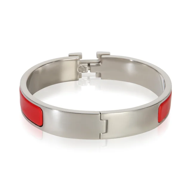 Hermès Clic H Bracelet Rouge Amarante in Red from HEWI, photo 2 of 5