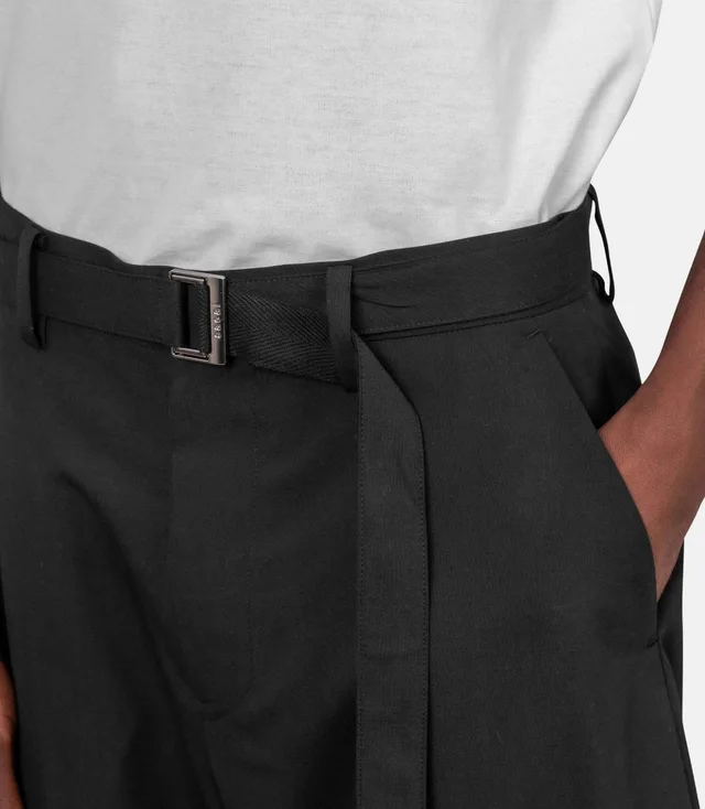 Sacai Logo-detail trousers, photo 6 of 7 from SENSER