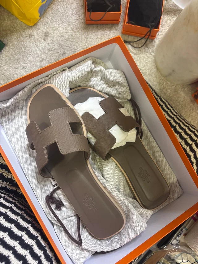 Hermès Orans Etoupe 37.5 in Taupe from Luxury Promise