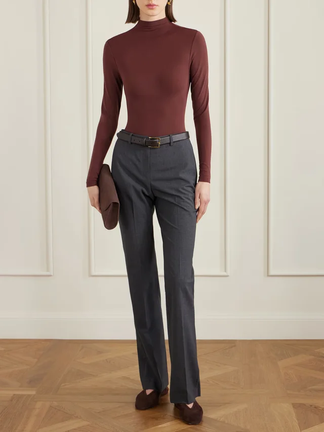 WOLFORD Stretch-jersey bodysuit in Red, photo 2 of 2 from NET-A-PORTER (Canada)