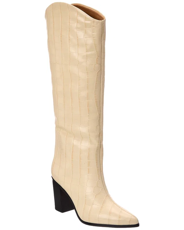 SCHUTZ Maryana Block Leather Boot, image 1 of 1 from Rue La La