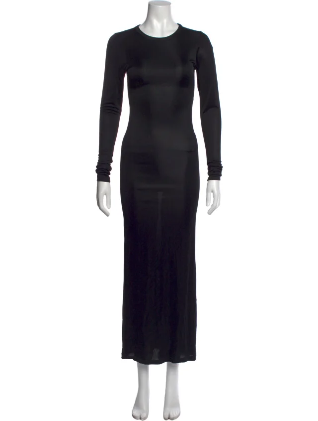 Khaite dresses in black Wool from The RealReal