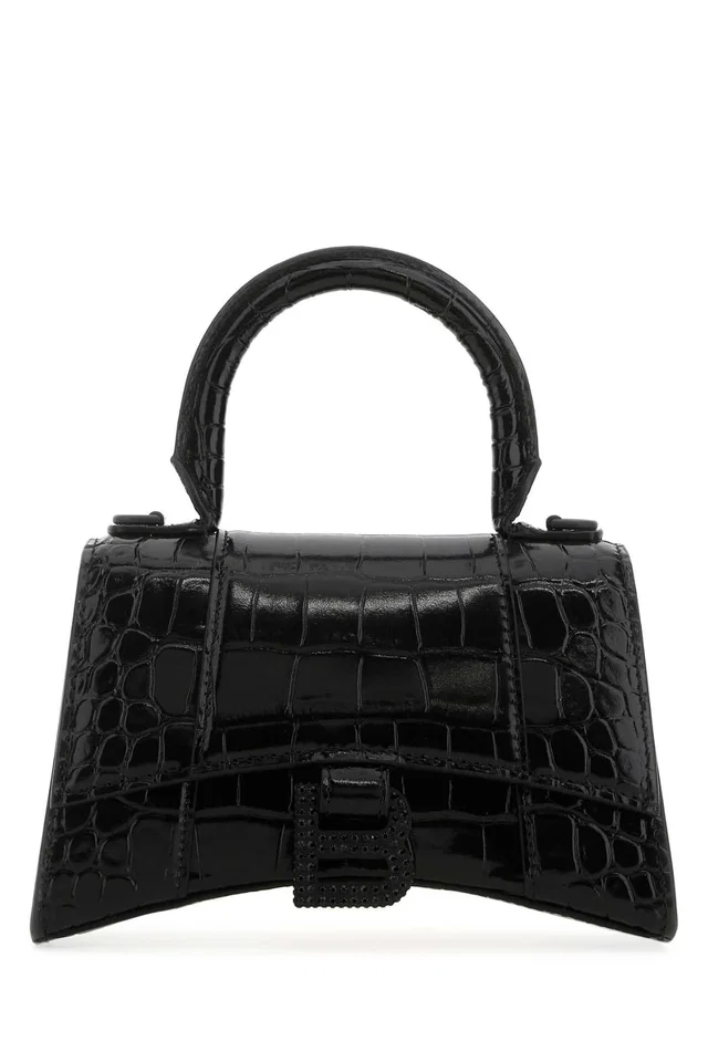 Balenciaga Top Handle Bag — Black in Black Calfskin from HEWI
