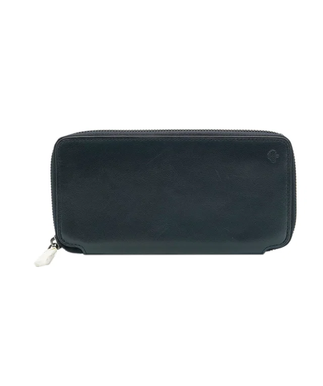 Mulberry Zippy Wallet Navy Blue Leather in Navy Leather from Luxury Promise