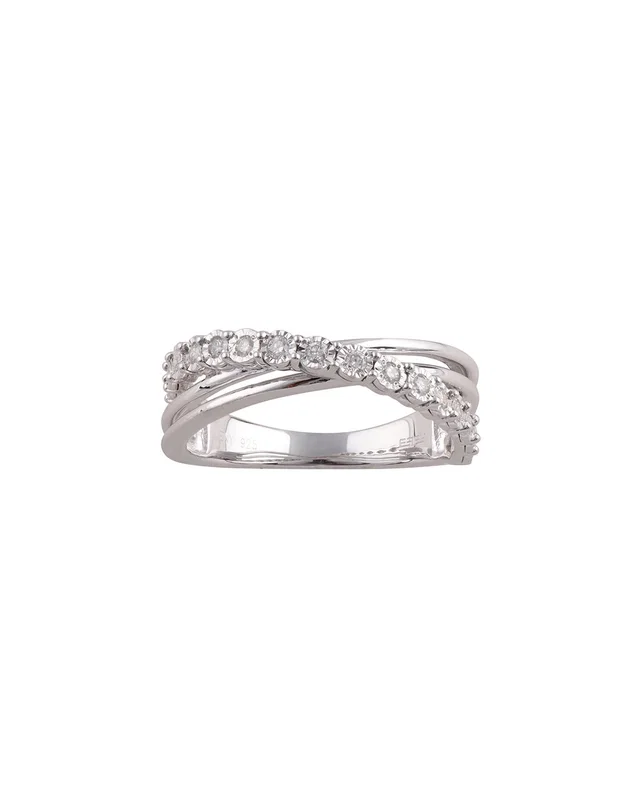 Lab Grown Diamonds Silver 0.25 ct. tw. Lab-Grown Diamond Ring, image 1 of 1 from Rue La La