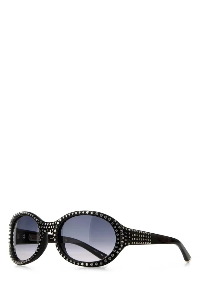 Gucci Studded Acetate Sunglasses — Black Exterior in Black from HEWI