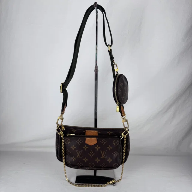 Louis Vuitton Multi Pochette Accessoires Bag in Canvas, coated canvas, Metal from Reowned