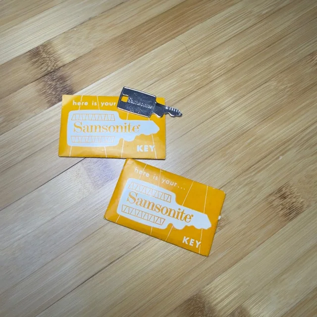 Samsonite Vintage Luggage Key170 Replacement For Hardside Suitcasewith Envelope in gray|yellow|silver from Poshmark
