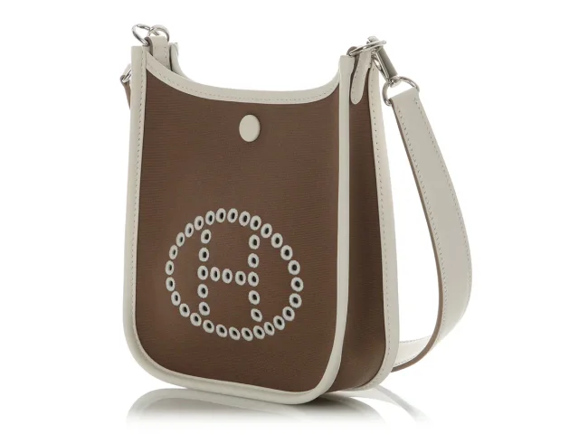 Hermès Etoupe Toile Neo Evelyne 16 in Taupe Leather from Ann's Fabulous Finds, photo 4 of 11